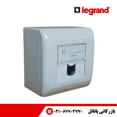 پریز شبکه روکار لگراند CAT6 UTP  تک پورت